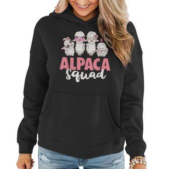Alpaca Squad Cute N Girls Gift For Llama & Alpaca Lovers Women Hoodie | Mazezy