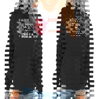 Aorta Tell You How Bloody Proud I Am Open Heart Surgeon Fan Women Hoodie Graphic Print Hooded Sweatshirt - Thegiftio