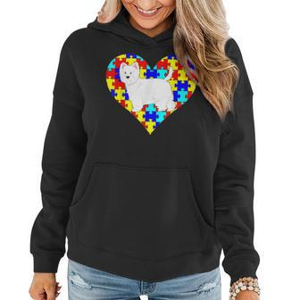 Autism Awareness Funny Westie Dog Mom Dad Gifts Women Hoodie - Seseable