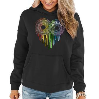 Autism Rainbow Infinity Symbol Asd Awareness Women Hoodie | Mazezy