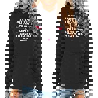 Awesome Like My Daughter Dad Fathers Day Funny Father Women Hoodie - Thegiftio