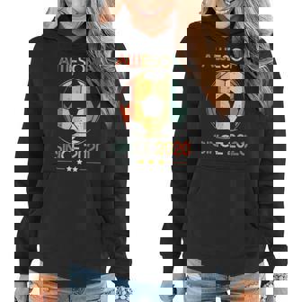 Awesome Since 2020 3Rd Birthday 3 Year Old Soccer Player Women Hoodie - Thegiftio UK
