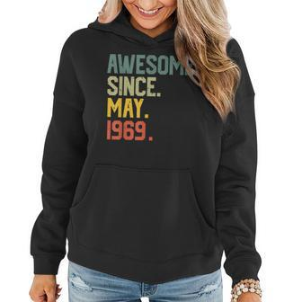 Awesome Since May 1969 Vintage 50Th Birthday Gift Women Hoodie | Mazezy