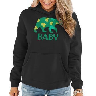 Baby Bear Funny Shamrock St Patricks Day Gifts Family Women Hoodie - Seseable