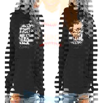 Baseball Aunt Leopard Baseball Aunt Women Hoodie | Mazezy