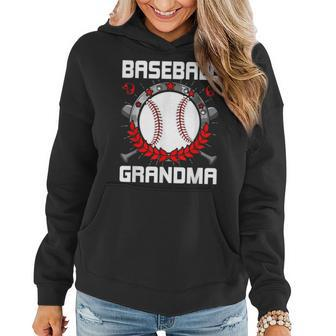 Baseball Grandma Baseball Lover Gift Women Hoodie | Mazezy