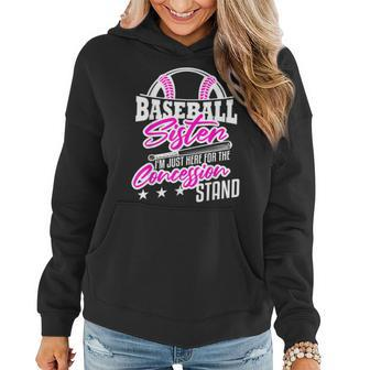 Baseball Sister Funny Concession Stand Gift Women Hoodie | Mazezy