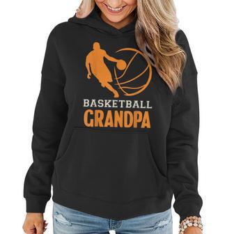 Basketball Opa Schwarzes Hoodie mit Spielergrafik - Seseable