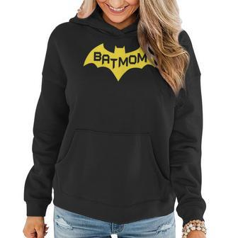 Batmom Mommy Super Hero Bat Mom Cool Woman The Girl Wonder Gift For Womens Women Hoodie | Mazezy
