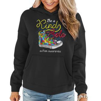 Be A Kind Sole Autism Awareness Puzzle Shoes Be Kind Gifts  Women Hoodie