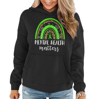 Be Kind To Your Mind Mental Health Matters Awareness Leopard Women Hoodie | Mazezy