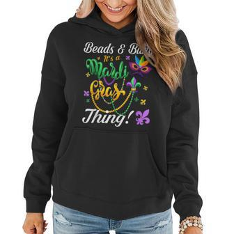 Beads And Bling It S A Mardi Gras Thing Mardi Gras Women Hoodie - Seseable