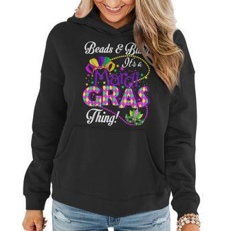 Beads And Bling Its A Mardi Gras Thing Funny Beads Bling Women Hoodie - Seseable
