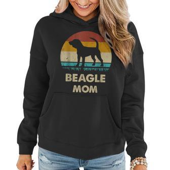 Beagle Mom Gift For Women Funny Beagle Dog Vintage Women Hoodie - Seseable