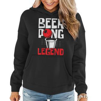 Beer Pong Legend Alkohol Trinkspiel Beer Pong V2 Frauen Hoodie - Seseable