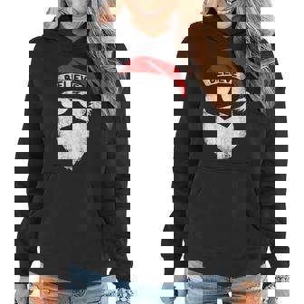 Believe Quote On Santa Hat Mustache Family Reunion Christmas V2 Women Hoodie Graphic Print Hooded Sweatshirt - Thegiftio