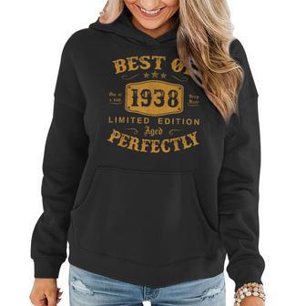 Best Of 1938 Jahrgang 85 Geburtstag Herren Damen Geschenk Frauen Hoodie - Seseable