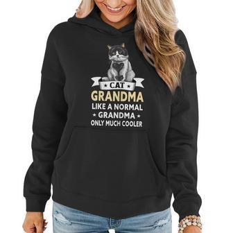 Best Cat Grandma Ever Funny Cat Gift For Womens Women Hoodie | Mazezy