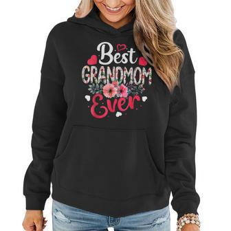 Best Grandmom Ever Funny Flower Mothers Day Clothing Women Hoodie | Mazezy