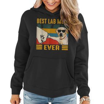 Best Lab Mom Ever Dog Lovers Vintage Gift Women Hoodie - Seseable