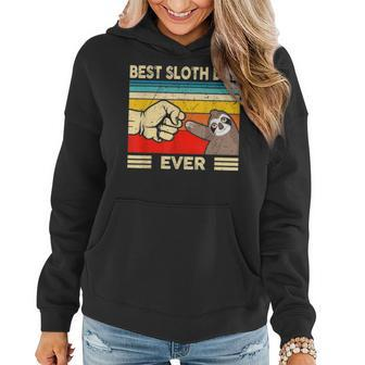 Best Sloth Dad Ever T Funny Sloth Daddy Father Day Gift Women Hoodie - Seseable