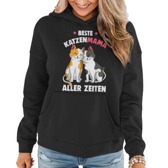 Beste Katzen Mama Aller Zeiten Katzenmama Katze Damen Frauen Hoodie - Seseable