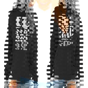 Big Sister Again Stop Vintage Sister Day Funny Quote Women Hoodie | Mazezy