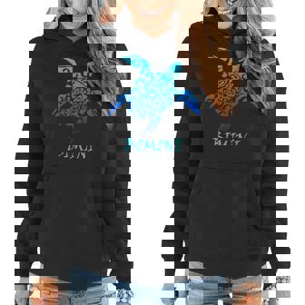 Bimini Bahamas Vintage Retro Tribal Turtle Vacation Women Hoodie Graphic Print Hooded Sweatshirt - Thegiftio UK