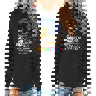 Black Afro American Autism Awareness Mom Rainbow Sparkle Women Hoodie - Thegiftio