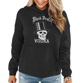 Black Death Vodka Women Hoodie Graphic Print Hooded Sweatshirt - Thegiftio UK