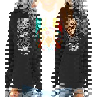 Black Woman Nurse Afro Retro Matching Black History Month V2 Women Hoodie | Seseable UK