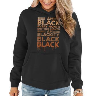Blackity Black Every Month Black History Bhm African V3 Women Hoodie - Seseable