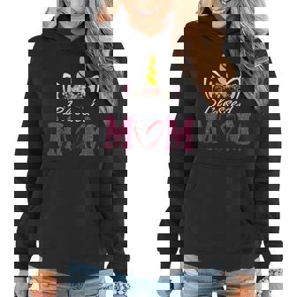 Blessed Mom Gift Unicorn With Flower Women Hoodie | Seseable UK