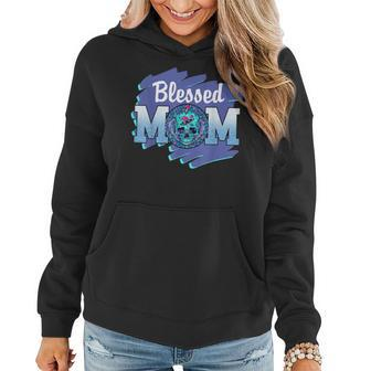 Blessed Mom Leopard Sugar Skull Happy Mothers Day Women Hoodie | Mazezy