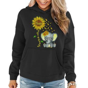 Blessed To Be Called Nana Sunflower Elephant Mothers Day Women Hoodie - Thegiftio UK