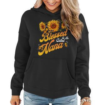Blessed To Be Called Nana Sunflower Proud Mom Mothers Day Women Hoodie | Mazezy