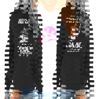 Bonus Mom Shark Doo Doo Matching Family Gift Women Hoodie - Seseable