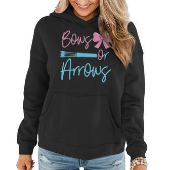 Bows Or Arrows Gender Reveal Party Idea For Mom Or Dad Women Hoodie - Seseable