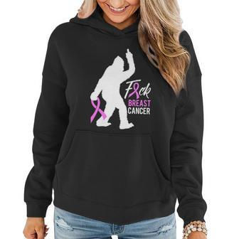 Breast Cancer Awareness Bigfoot Fight Breast Cancer Women Hoodie - Monsterry