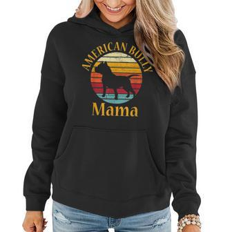 Bully American Mama Mom Bulldog Gift Bull Dog Owner Gifts V2 Women Hoodie - Seseable
