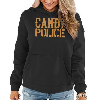 Candy Police Funny Halloween Costume Parents Mom Dad Women Hoodie - Seseable