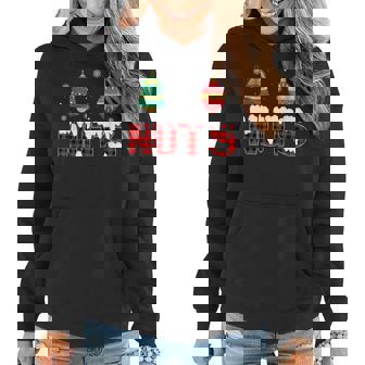Chest Nuts Christmas Funny Matching Couple Chestnuts V8 Women Hoodie Graphic Print Hooded Sweatshirt - Thegiftio UK