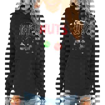 Chest Nuts Christmas Matching Couple Chestnuts V2 Women Hoodie Graphic Print Hooded Sweatshirt - Thegiftio UK