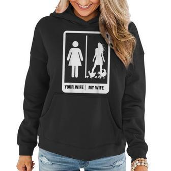 Chicken Dad Funny Fathers Day Rooster My Wife Farmers Women Hoodie | Mazezy