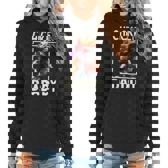 Chicken Daddy Chickens Father Poultry Farmer Dad Fathers Day Women Hoodie - Thegiftio