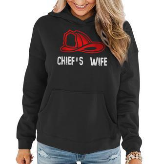 Chiefs Wife Firefighter Gift - Spouse Fire Company Women Hoodie - Seseable