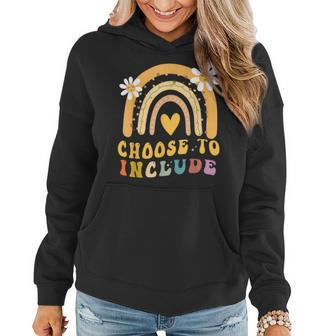 Choose To Include Autism Teacher Special Education Sped Women Hoodie | Mazezy