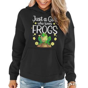 Cool Frog For Women Girls Kids Toad Frog Lovers Zookeeper Women Hoodie | Mazezy