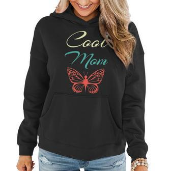 Cool Mom T-Shirt With Butterfly | Mothers Day Tshirt Women Hoodie | Mazezy