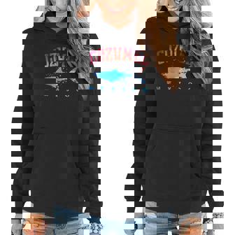 Cozumel Mexico Shark Scuba Diver Snorkel Diving Spring Break Women Hoodie Graphic Print Hooded Sweatshirt - Thegiftio